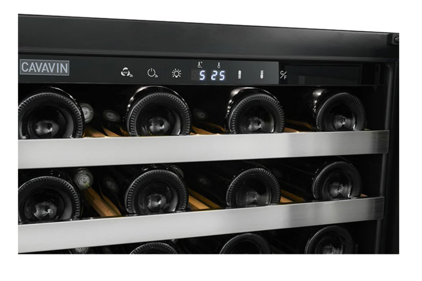 Cavavin Vinoa Collection 24 in. Wine Cellar in Stainless Steel - 48 Bottle (V-048WSZ)