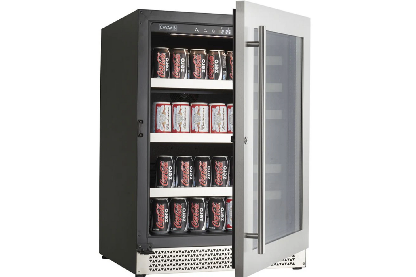 Cavavin Vinoa Collection 24 in. Beverage Center in Stainless Steel - 126 Can/6 Bottle (V-050BVC)