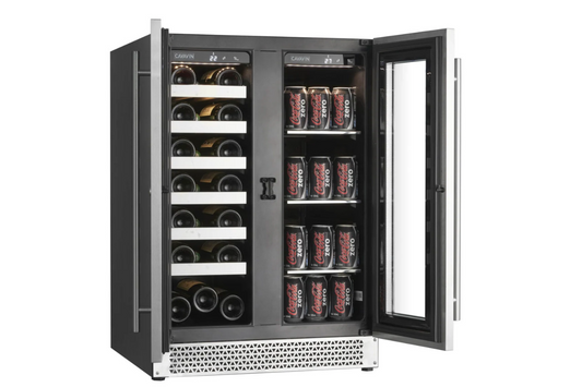 Cavavin Vinoa Collection 24 in. Beverage Center in Stainless Steel - 66 Can/21 Bottle (V-87WBVC)