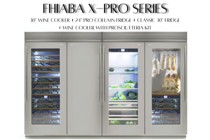 Fhiaba X-Pro Series 36" Built-In Professional Refrigerator and Freezer with Ice Maker (FP36BI)