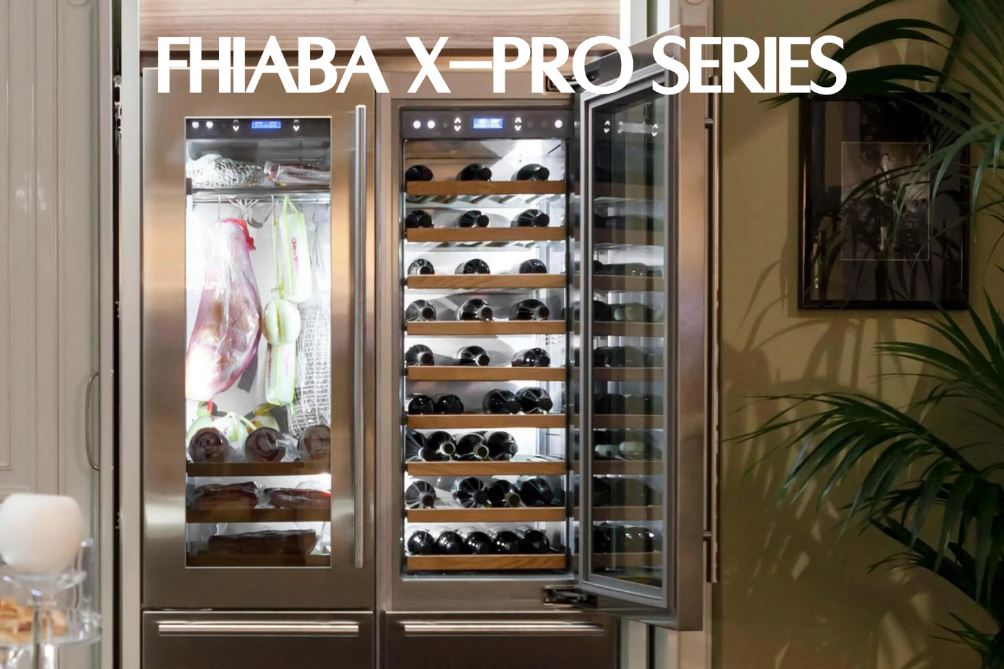 Fhiaba X-Pro Series 30" Built-In Professional Column Refrigerator with Water Dispenser (FP30RFC)