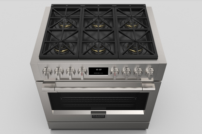 Fulgor Milano 36 in. 600 Series Pro All Gas Range with 6 Burners (F6PGR366S2)