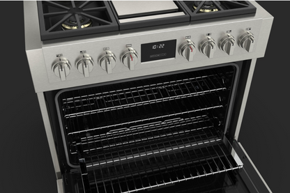 Fulgor Milano 36 in. 600 Series Pro All Gas Range with Griddle and 4 Burners (F6PGR364GS2)