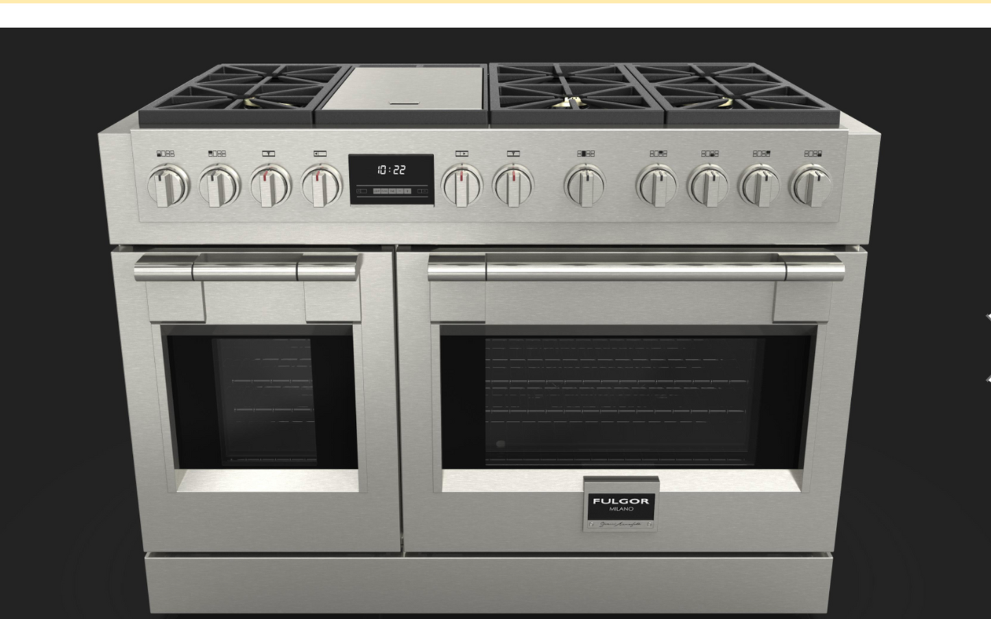 Fulgor Milano 48 in. 600 Series Pro All Gas Range with 6 Burners (F6PGR486S2)