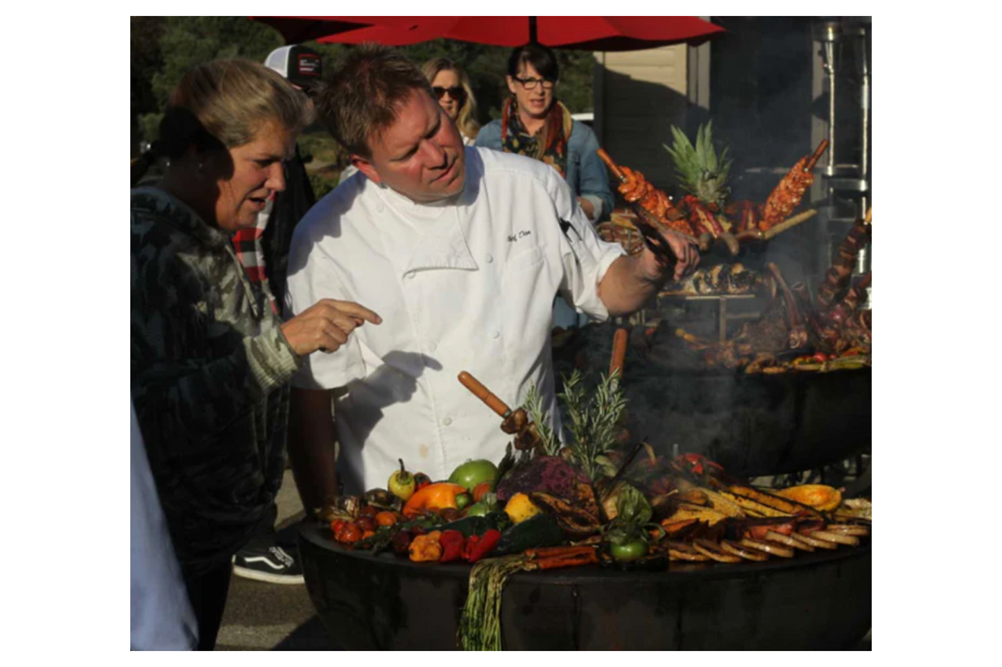 Hemisfyre Ultimate Freestanding Grill and Plancha Griddle using Charcoal and Wood