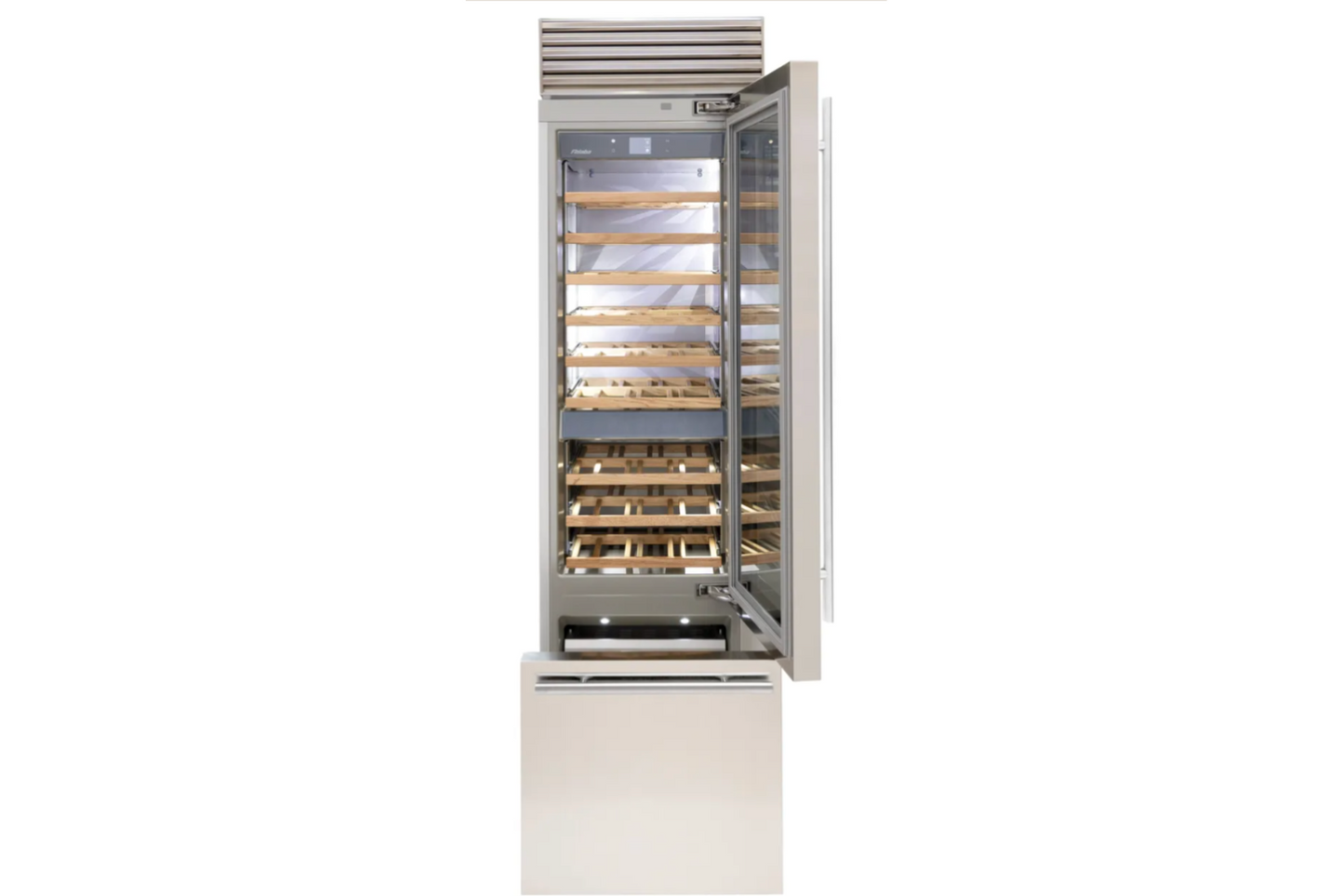 Fhiaba X-Pro Series 24" Built-In Top Compressor Wine Cellar With Bottom Freezer (FP24BWR)